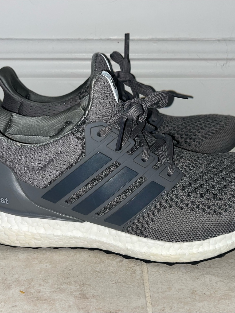 Adidas Ultraboost 1.0, Men’s 7.5, Gray/White/Black